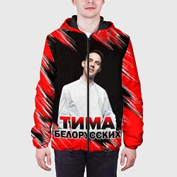 Куртка с капюшоном мужская Тима Белорусских, цвет: 3D-черный — фото 2