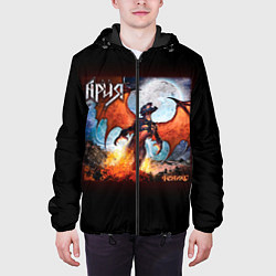 Куртка с капюшоном мужская Ария, цвет: 3D-черный — фото 2