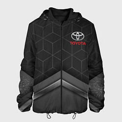 Куртка с капюшоном мужская TOYOTA, цвет: 3D-черный
