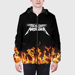Куртка с капюшоном мужская Metallica, цвет: 3D-черный — фото 2