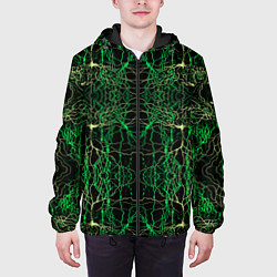Куртка с капюшоном мужская Древо, цвет: 3D-черный — фото 2