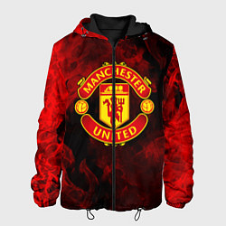 Куртка с капюшоном мужская МАНЧЕСТЕР ЮНАЙТЕД, цвет: 3D-черный