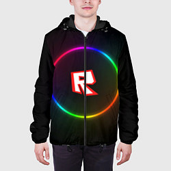 Куртка с капюшоном мужская Roblox, цвет: 3D-черный — фото 2