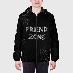 Куртка с капюшоном мужская FRIEND ZONE, цвет: 3D-черный — фото 2
