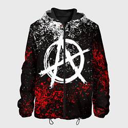Куртка с капюшоном мужская АНАРХИЯ, цвет: 3D-черный