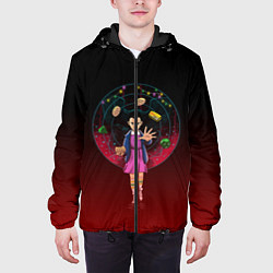 Куртка с капюшоном мужская STRANGER THINGS, цвет: 3D-черный — фото 2
