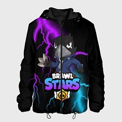 Куртка с капюшоном мужская BRAWL STARS CROW, цвет: 3D-черный
