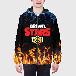 Куртка с капюшоном мужская BRAWL STARS, цвет: 3D-черный — фото 2