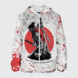 Куртка с капюшоном мужская SEKIRO SHADOW DIE TWICE, цвет: 3D-белый