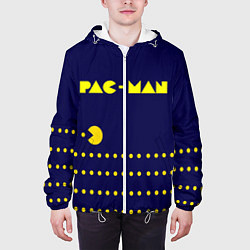 Куртка с капюшоном мужская PAC-MAN, цвет: 3D-белый — фото 2