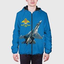 Куртка с капюшоном мужская ВВС, цвет: 3D-черный — фото 2