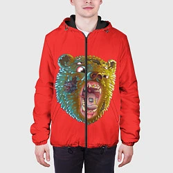 Куртка с капюшоном мужская Little Big: Bear, цвет: 3D-черный — фото 2
