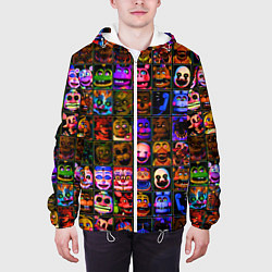 Куртка с капюшоном мужская Five Nights At Freddy's, цвет: 3D-белый — фото 2