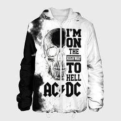 Куртка с капюшоном мужская I'm on the highway to hell ACDC, цвет: 3D-белый