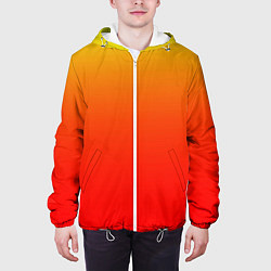 Куртка с капюшоном мужская Оранж, цвет: 3D-белый — фото 2