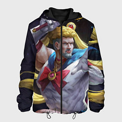 Куртка с капюшоном мужская Сейлор Панч, цвет: 3D-черный