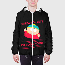 Куртка с капюшоном мужская Cartman, цвет: 3D-белый — фото 2