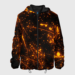 Куртка с капюшоном мужская FLAME, цвет: 3D-черный