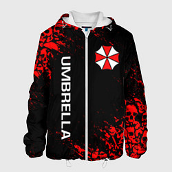 Куртка с капюшоном мужская UMBRELLA CORP, цвет: 3D-белый