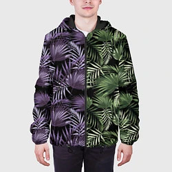 Куртка с капюшоном мужская Пальмы, цвет: 3D-черный — фото 2