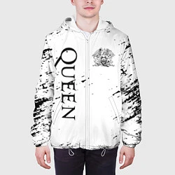 Куртка с капюшоном мужская QUEEN, цвет: 3D-белый — фото 2