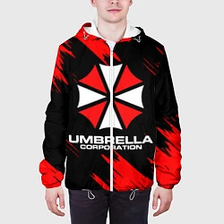 Куртка с капюшоном мужская Umbrella Corporation, цвет: 3D-белый — фото 2