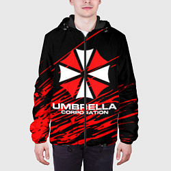 Куртка с капюшоном мужская Umbrella Corporation, цвет: 3D-черный — фото 2