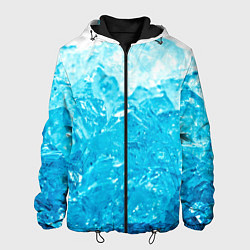 Куртка с капюшоном мужская Лёд, цвет: 3D-черный