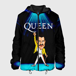 Куртка с капюшоном мужская Фреди Меркури, цвет: 3D-черный