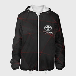 Куртка с капюшоном мужская TOYOTA, цвет: 3D-белый