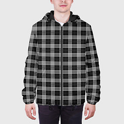 Куртка с капюшоном мужская Шотландка, цвет: 3D-черный — фото 2