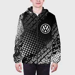 Куртка с капюшоном мужская Volkswagen цвета 3D-черный — фото 2