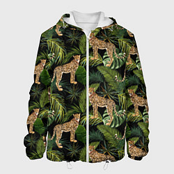 Мужская куртка Versace Леопарды