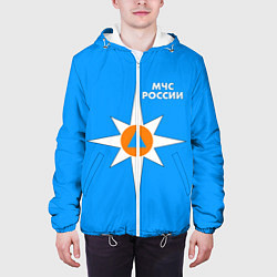 Куртка с капюшоном мужская МЧС России, цвет: 3D-белый — фото 2
