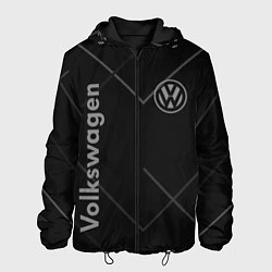 Куртка с капюшоном мужская VOLKSWAGEN, цвет: 3D-черный