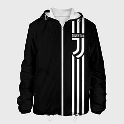 Куртка с капюшоном мужская JUVENTUS, цвет: 3D-белый