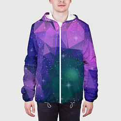 Куртка с капюшоном мужская SPACE, цвет: 3D-белый — фото 2