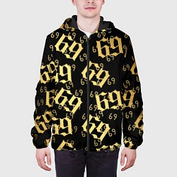Куртка с капюшоном мужская 6ix9ine Gold, цвет: 3D-черный — фото 2