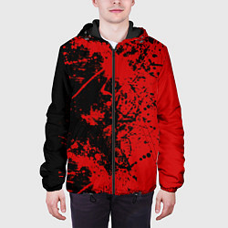 Куртка с капюшоном мужская Кровь врага, цвет: 3D-черный — фото 2
