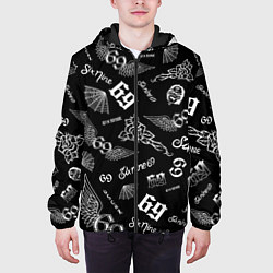 Куртка с капюшоном мужская 6IX9INE, цвет: 3D-черный — фото 2