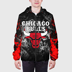 Куртка с капюшоном мужская CHICAGO BULLS, цвет: 3D-черный — фото 2