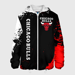 Куртка с капюшоном мужская CHICAGO BULLS, цвет: 3D-белый