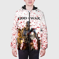 Куртка с капюшоном мужская GOD OF WAR, цвет: 3D-черный — фото 2