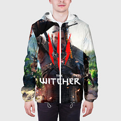 Куртка с капюшоном мужская The Witcher, цвет: 3D-белый — фото 2