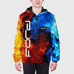Куртка с капюшоном мужская FORD, цвет: 3D-черный — фото 2