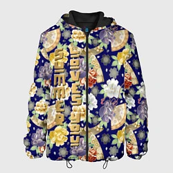 Куртка с капюшоном мужская Пионы Японии Summer Loves You, цвет: 3D-черный