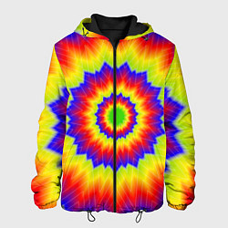 Куртка с капюшоном мужская Tie-Dye, цвет: 3D-черный