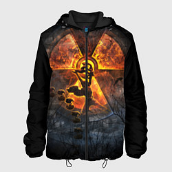 Куртка с капюшоном мужская S T A L K E R 2, цвет: 3D-черный