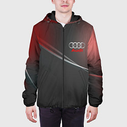 Куртка с капюшоном мужская AUDI, цвет: 3D-черный — фото 2