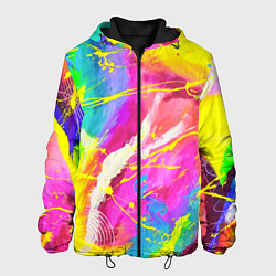 Куртка с капюшоном мужская ТИ-ДАЙ, цвет: 3D-черный